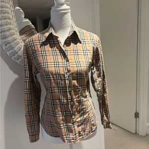 Vintage Burberry button down unisex